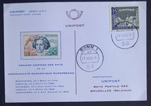 Charger l'image dans la galerie, Rare carte Neo Maximum 1er Jour timbre Français des Grand Hommes de la C.E.E.