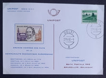 Charger l'image dans la galerie, Rare carte Neo Maximum 1er Jour timbre Français des Grand Hommes de la C.E.E.