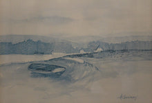 Charger l'image dans la galerie, "Paysage de nouvelle Zélande" aquarelle par F.E. ACKERMAN