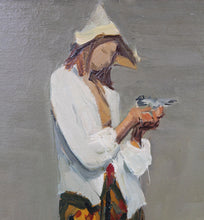 Charger l'image dans la galerie, "L'oiseau blessé" Arlequin debout par Gilberte Schmitt