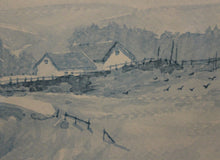 Charger l'image dans la galerie, "Paysage de nouvelle Zélande" aquarelle par F.E. ACKERMAN