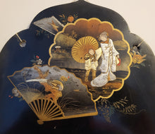 Charger l'image dans la galerie, Petite console mural Napoléon III « Chinoiserie » laqué noir