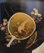 Charger l'image dans la galerie, Petite console mural Napoléon III « Chinoiserie » laqué noir