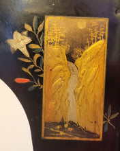 Charger l'image dans la galerie, Petite console mural Napoléon III « Chinoiserie » laqué noir