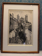 Charger l'image dans la galerie, "Vue de Laon des remparts nord" lithographie