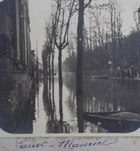 Charger l'image dans la galerie, Photos stéréographies, de la Grande Crue de 1910 à Saint-Maurice.