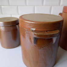 Charger l'image dans la galerie, Lot de 3 pots anciens grès vernissé