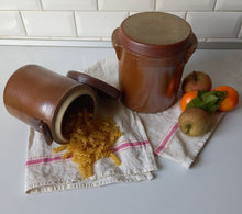 Charger l'image dans la galerie, Lot de 2 pots anciens grès vernissé