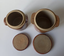 Charger l'image dans la galerie, Lot de 2 pots anciens grès vernissé