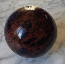 Load image into Gallery viewer, Sphère Obsidienne Acajou