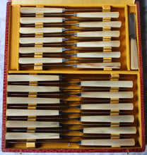 Carregar imagem no visualizador da galeria, Ancien Coffret coutellerie NOGENT Inox