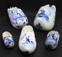 Carregar imagem no visualizador da galeria, Lot de sabots en céramique bleu de Delft