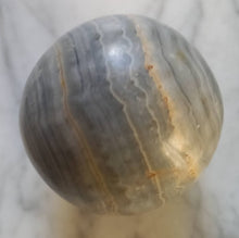 Load image into Gallery viewer, Sphère Agate bleue et beige