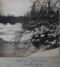 Charger l'image dans la galerie, Promenade sous la neige au bois de Boulogne 30 novembre 1908, photos stéréographies.