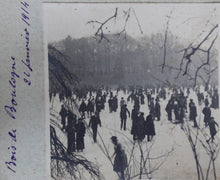 Carregar imagem no visualizador da galeria, Patinage au bois de Boulogne janvier 1914, photos stéréographies.
