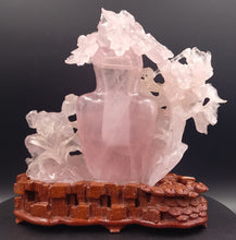 Charger l'image dans la galerie, Imposant flacon couvert en quartz rose chine