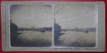 Charger l'image dans la galerie, Photos stéréographies, de la Grande Crue de 1910 à Paris. (pont de l'Alma)