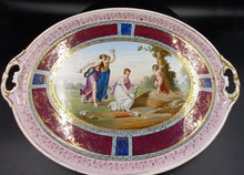 Charger l'image dans la galerie, Très beau plateau porcelaine de Vienne fin XVIIIème