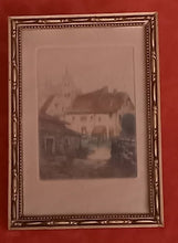 Carregar imagem no visualizador da galeria, "Bord de rivière" eau-forte en couleur J. BOTT