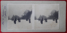Carregar imagem no visualizador da galeria, Patinage au bois de Boulogne janvier 1914, photos stéréographies.