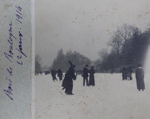 Carregar imagem no visualizador da galeria, Patinage au bois de Boulogne janvier 1914, photos stéréographies.