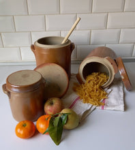 Charger l'image dans la galerie, Lot de 3 pots anciens grès vernissé