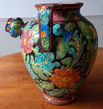 画像をギャラリービューアに読み込む, Amphore à décor floral MONACO-CERART