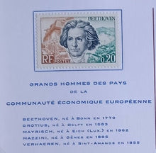 Charger l&#39;image dans la galerie, Rare carte Neo Maximum 1er Jour timbre Français des Grand Hommes de la C.E.E.
