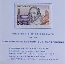 Carregar imagem no visualizador da galeria, Rare carte Neo Maximum 1er Jour timbre Français des Grand Hommes de la C.E.E.
