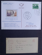 Load image into Gallery viewer, Rare carte Neo Maximum 1er Jour timbre Français des Grand Hommes de la C.E.E.
