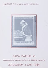 Carregar imagem no visualizador da galeria, Rare carte Neo Maximum Voyage de Paul VI en Terre Sainte
