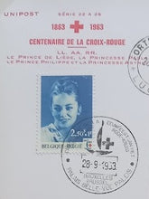 画像をギャラリービューアに読み込む, Rare carte Neo Maximum Centenaire de la Croix-Rouge 1863-1963
