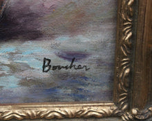 Cargar imagen en el visor de la galería, &quot;Vase de fleurs&quot; huile sur toile signée BOUCHER
