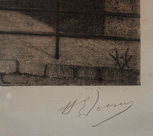 Cargar imagen en el visor de la galería, Gravure des remparts et de la tour Nord du Mont Saint-Michel part Henri Léon VOISIN
