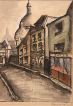 Charger l&#39;image dans la galerie, 2 aquarelles &quot;Montmartre&quot; par R. DARLAY
