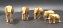 Load image into Gallery viewer, Ensemble d&#39;éléphants en laiton
