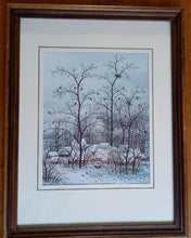 Load image into Gallery viewer, Reproduction &quot;Paysage d&#39;hiver&quot; Ivan Lackovic
