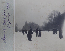 Cargar imagen en el visor de la galería, Patinage au bois de Boulogne janvier 1914, photos stéréographies.
