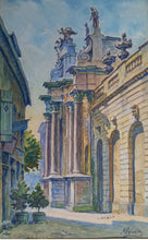 Load image into Gallery viewer, &quot;Arc de triomphe d’Héré&quot; à Nancy aquarelle de A. LORAIN
