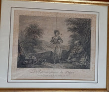 Cargar imagen en el visor de la galería, Paire anciennes gravures du XIXème romantique
